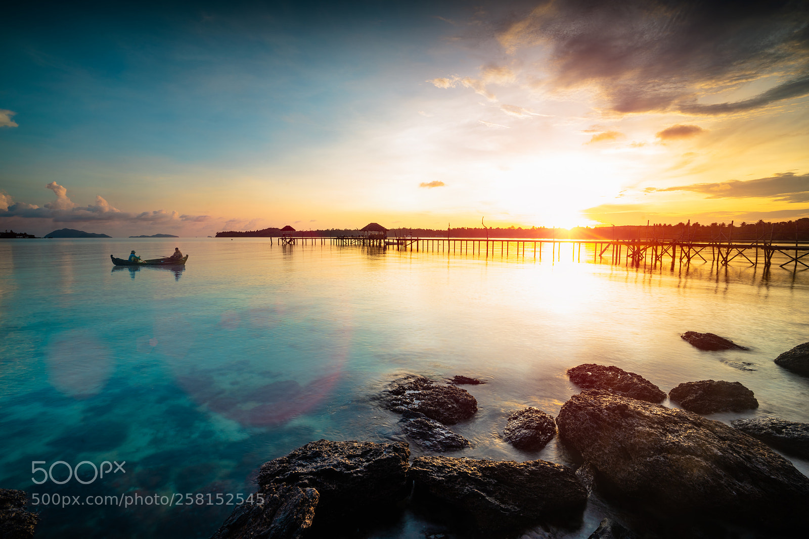 Sony a7R III sample photo. Wooden bridge at sunrise photography