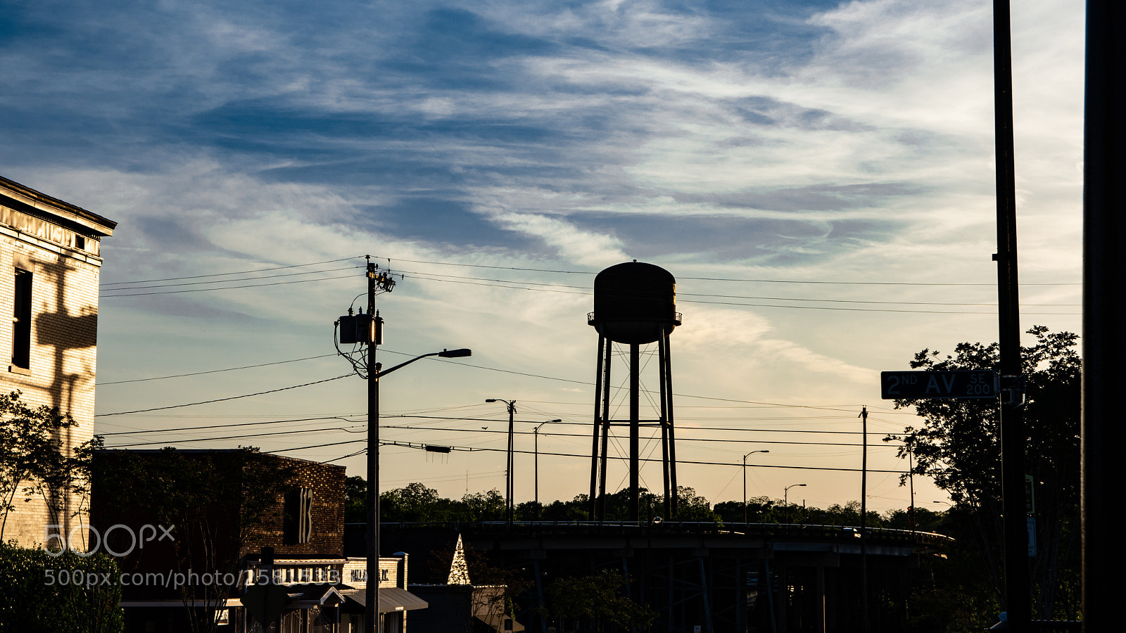Nikon D7200 sample photo. Water tower silhouette photography