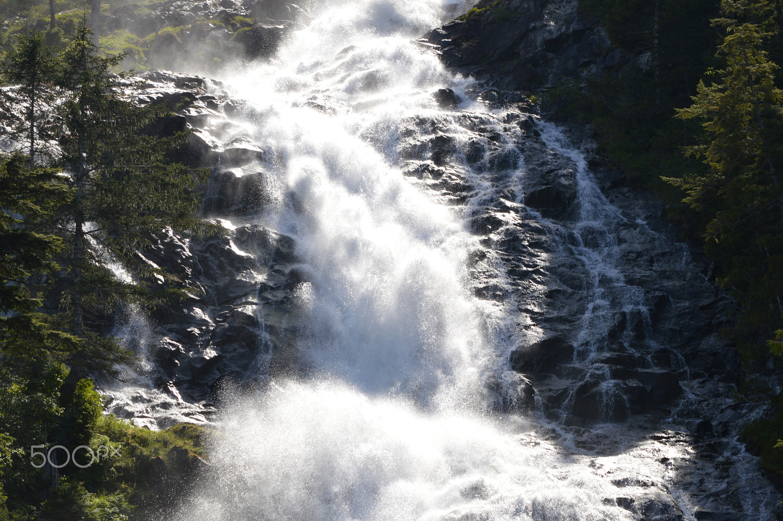 Nikon D3200 sample photo. Kasnyku falls, southeast alaska photography