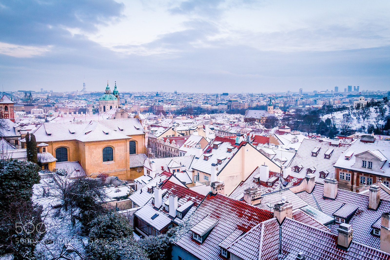 Canon EOS 7D sample photo. Snow in prague photography