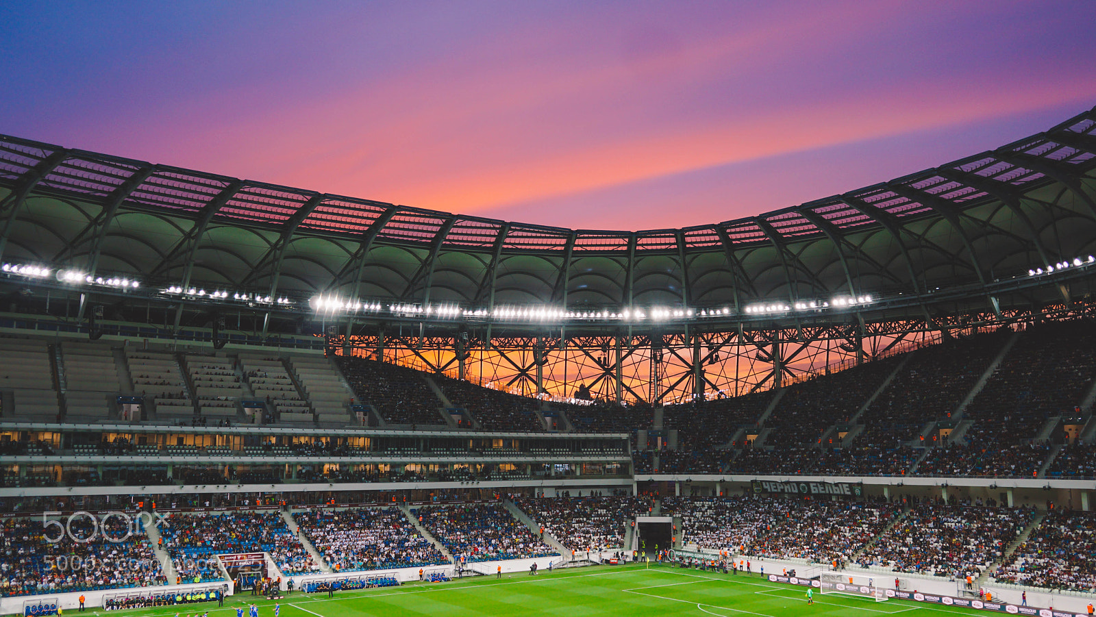Sony a6000 sample photo. Volgograd arena stadium photography
