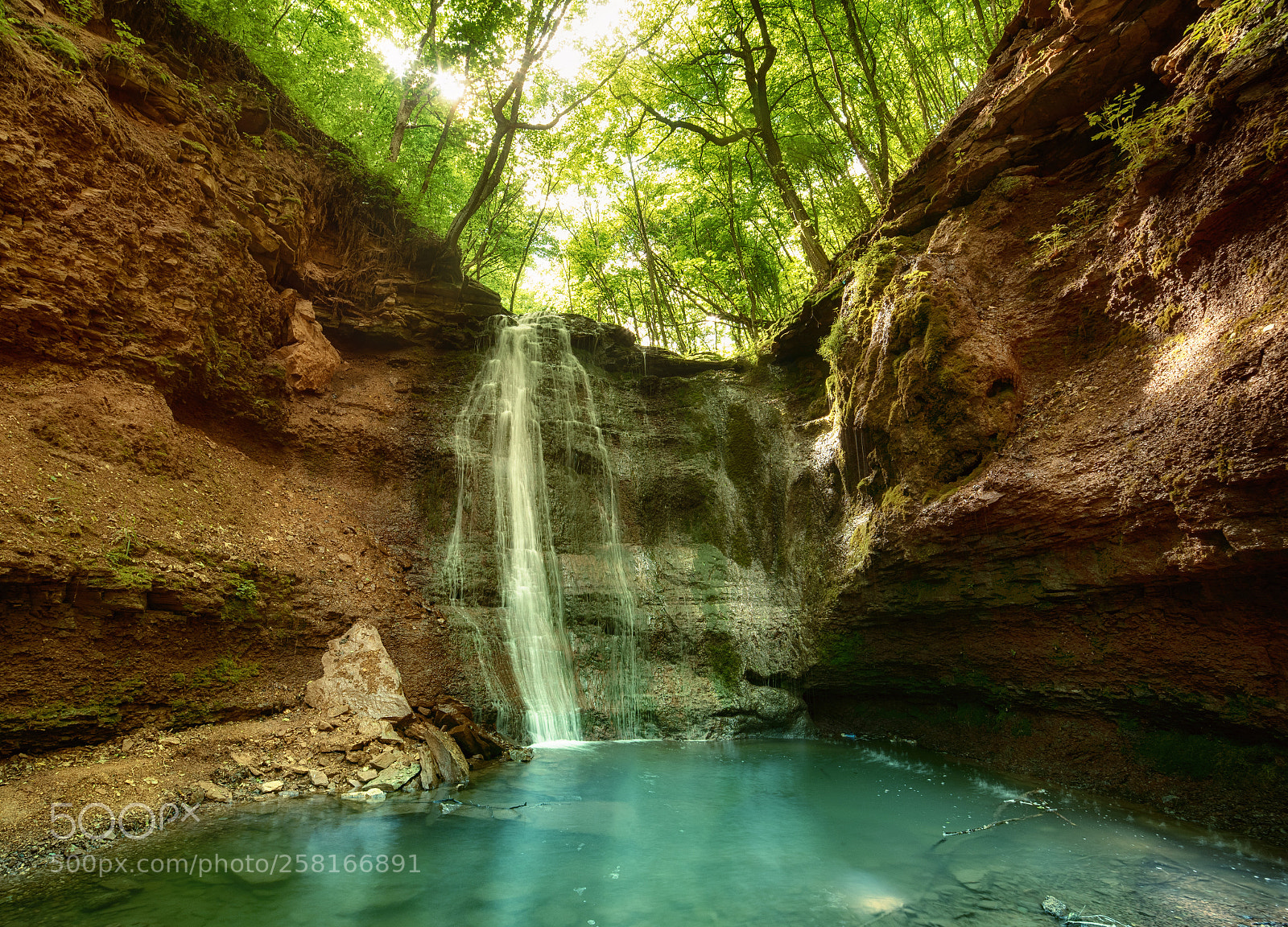 Nikon D750 sample photo. High mountain waterfall photography