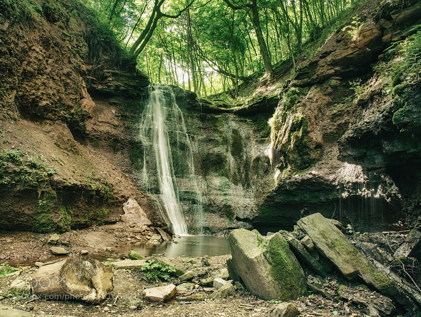 Nikon D750 sample photo. High mountain waterfall photography