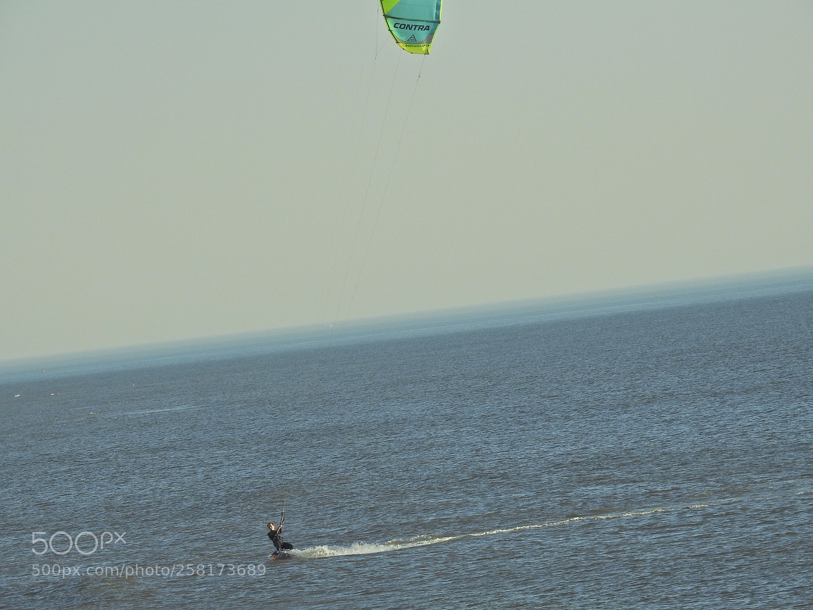 Nikon Coolpix P900 sample photo. Kite surf in green photography