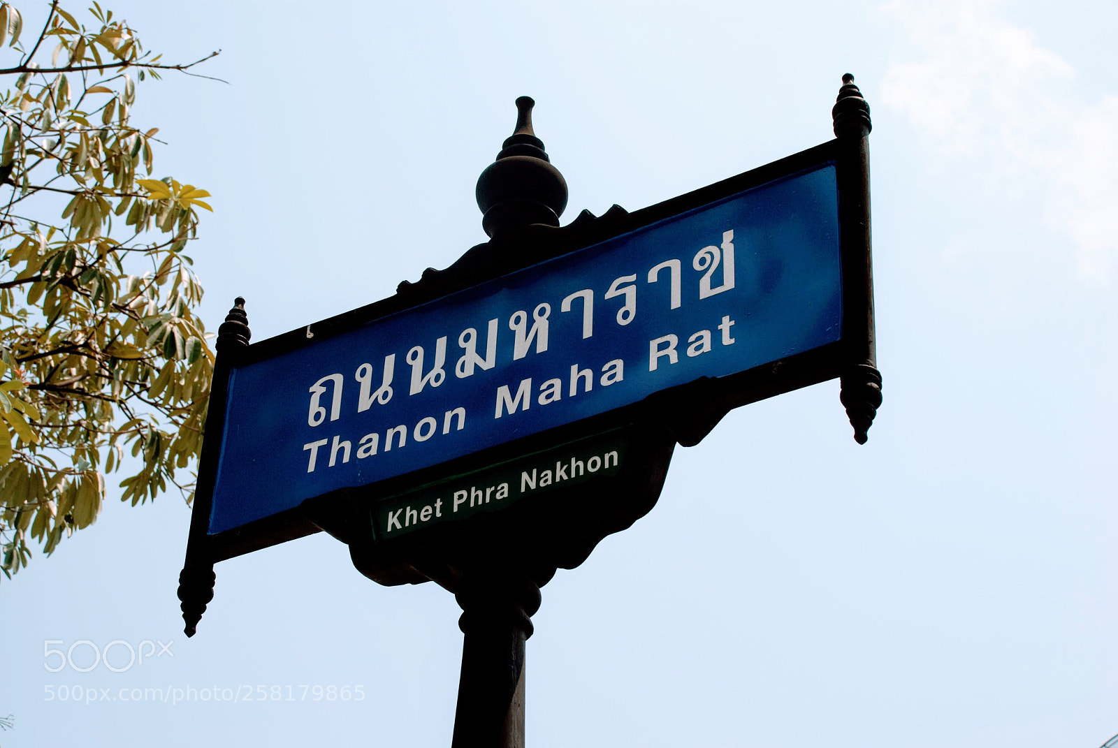 Nikon D80 sample photo. Bangkok street sign, thailand  photography