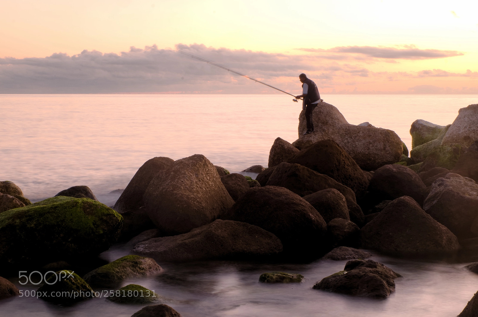 Fujifilm X-M1 sample photo. Fishing at sunset photography