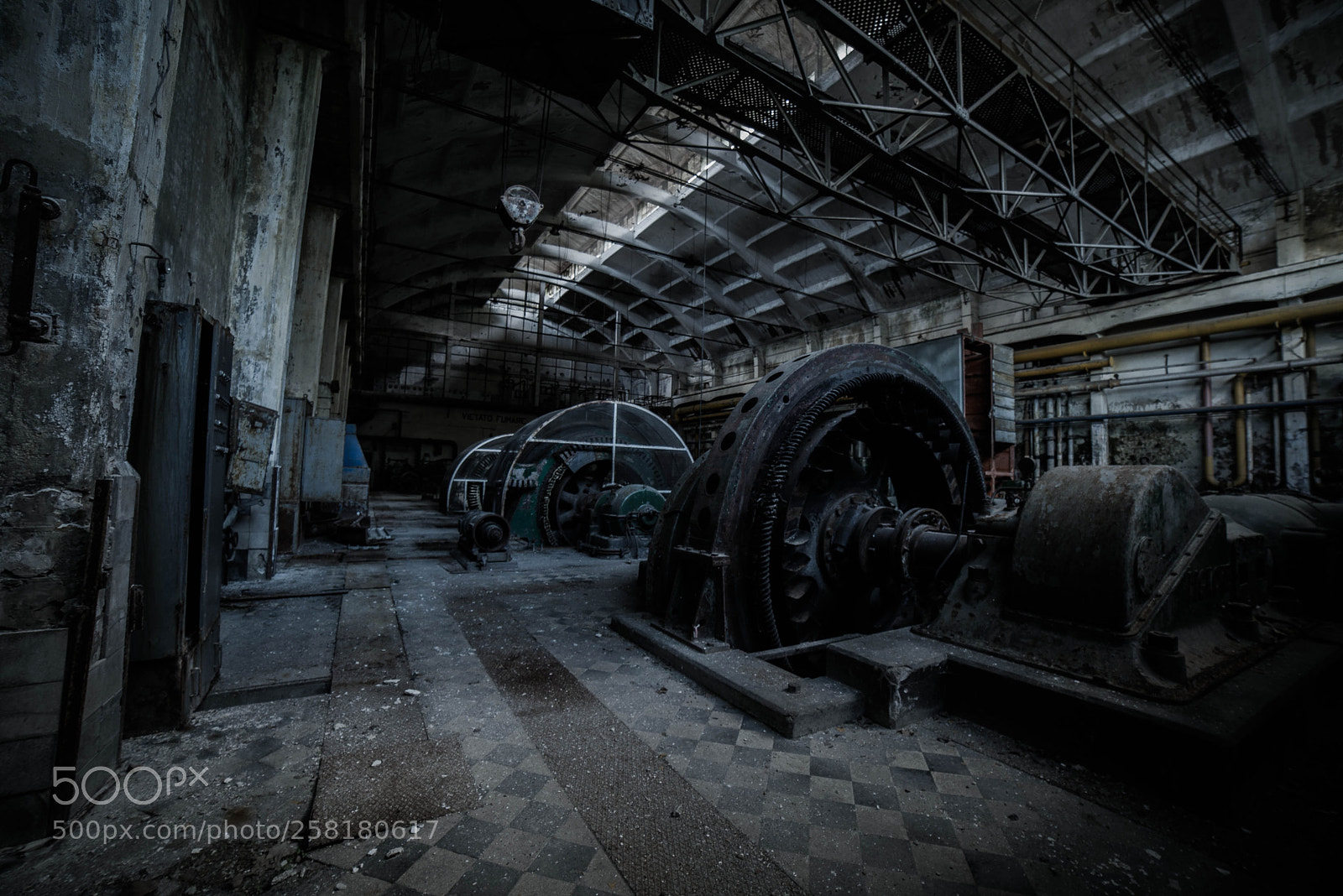 Nikon D600 sample photo. Engine in the dark photography