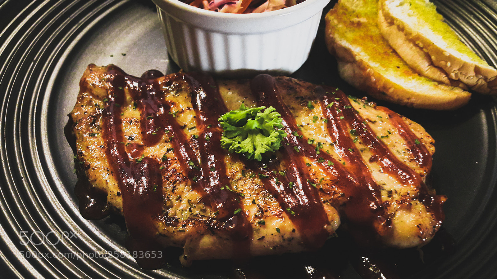 Samsung Galaxy Note4 sample photo. Chicken steak with honey photography