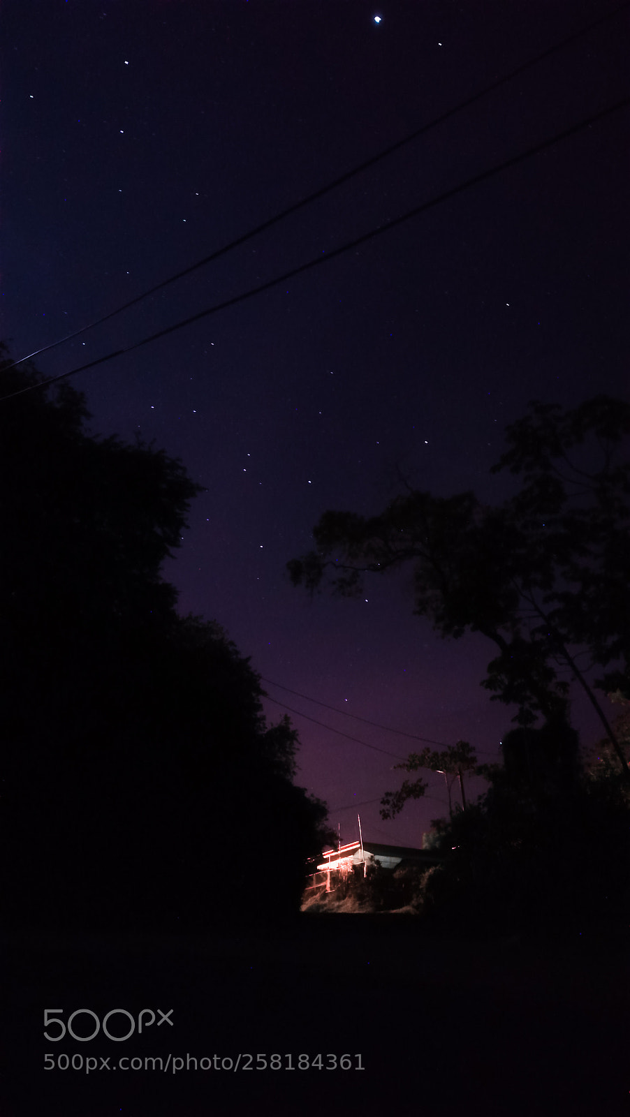 HUAWEI P10 lite sample photo. Purple nigth photography