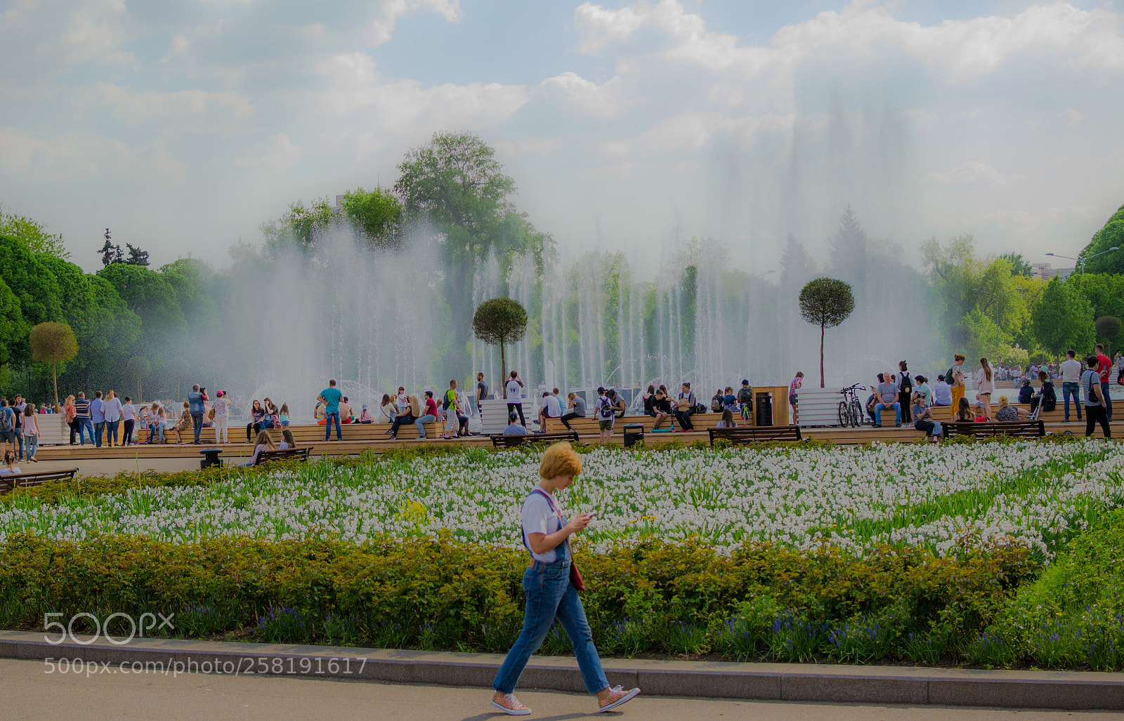 Nikon D3100 sample photo. Fountain of gorky park photography