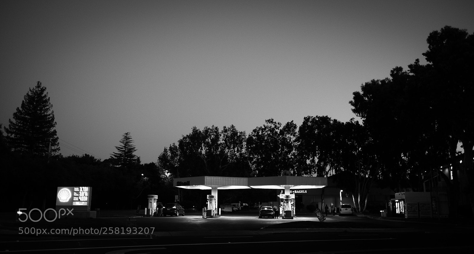 Fujifilm X-T1 sample photo. Gas station photography