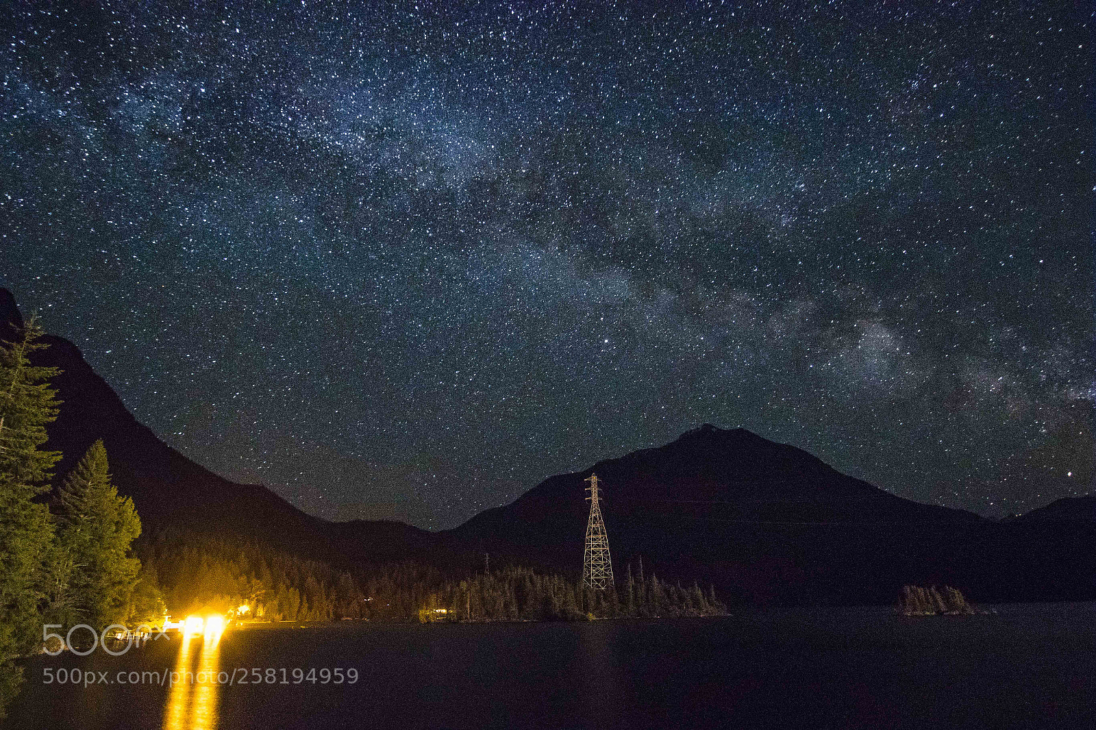 Canon EOS 7D Mark II sample photo. Milky way over lake photography