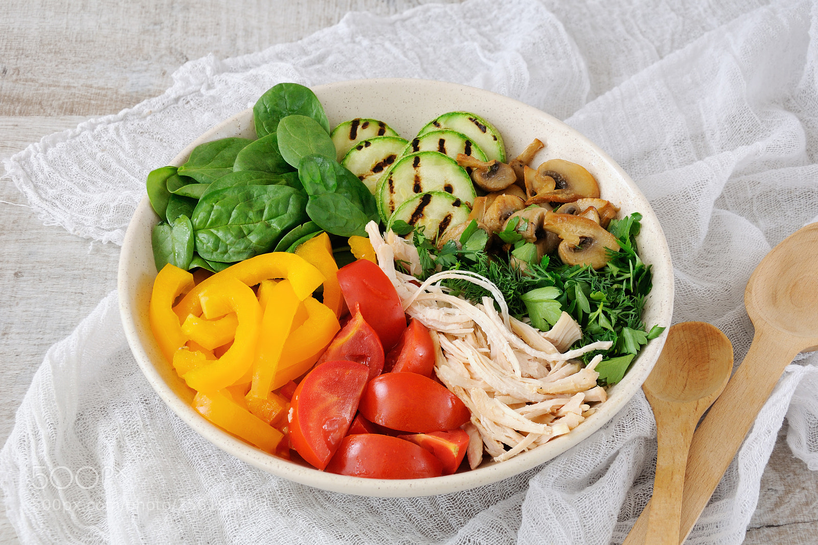 Nikon D90 sample photo. Warm chicken salad with photography