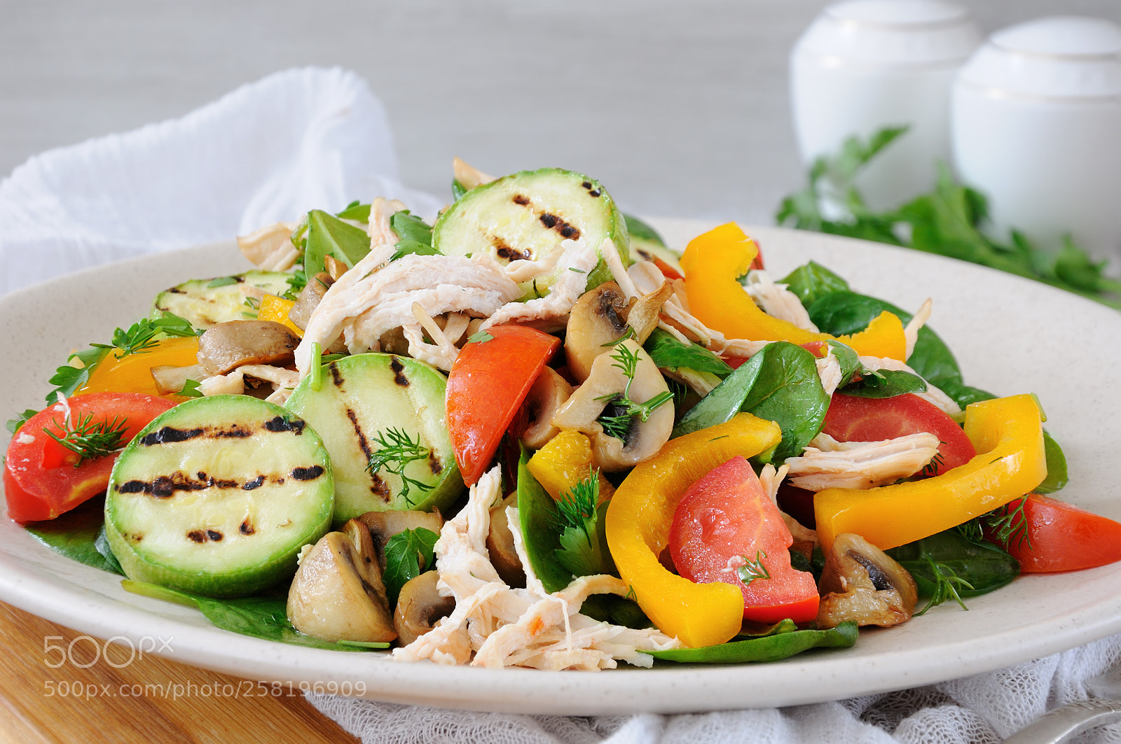 Nikon D90 sample photo. Warm chicken salad with photography