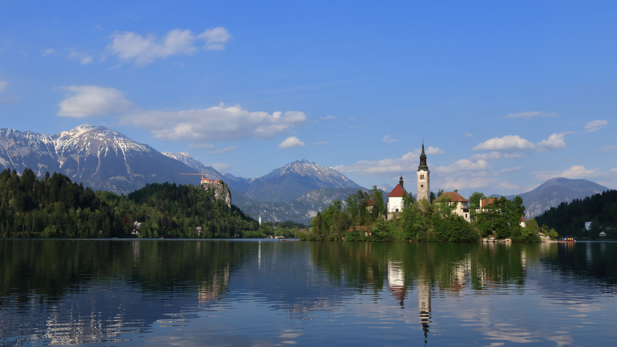 Canon EOS 80D sample photo. Classic view of bled lake photography