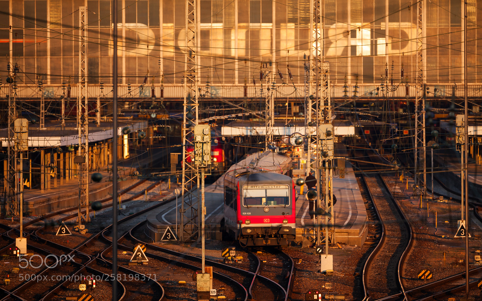 Canon EOS 5D Mark II sample photo. Local train leaving munich photography