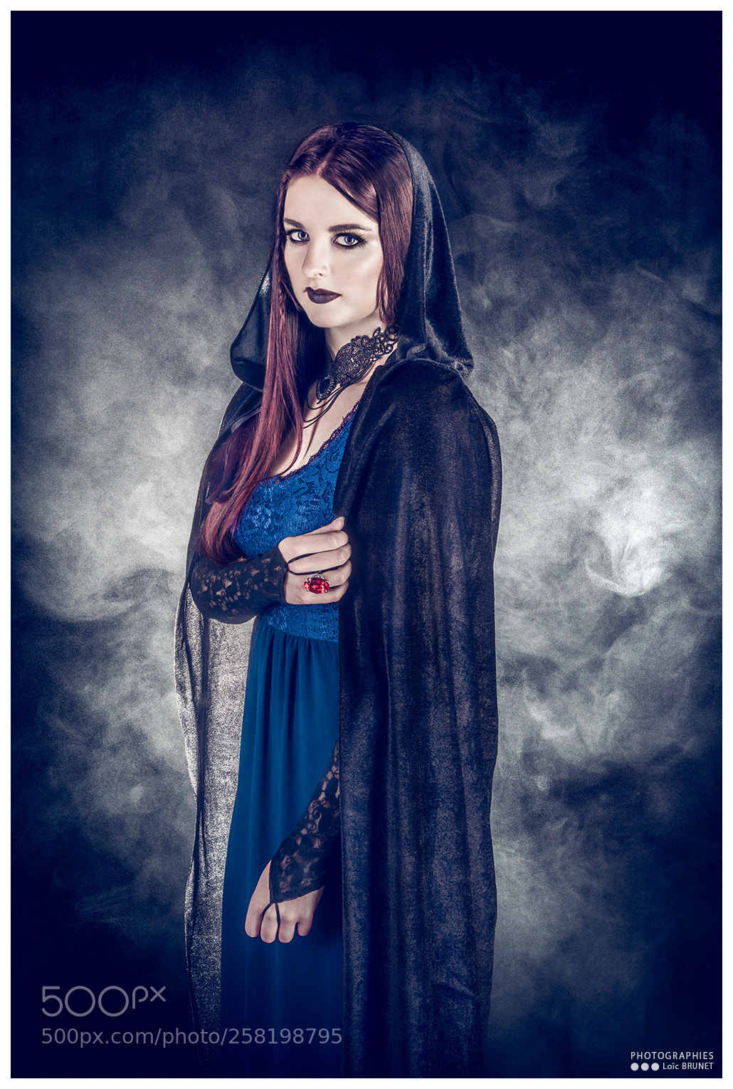 Nikon D500 sample photo. Gothic redhead photography
