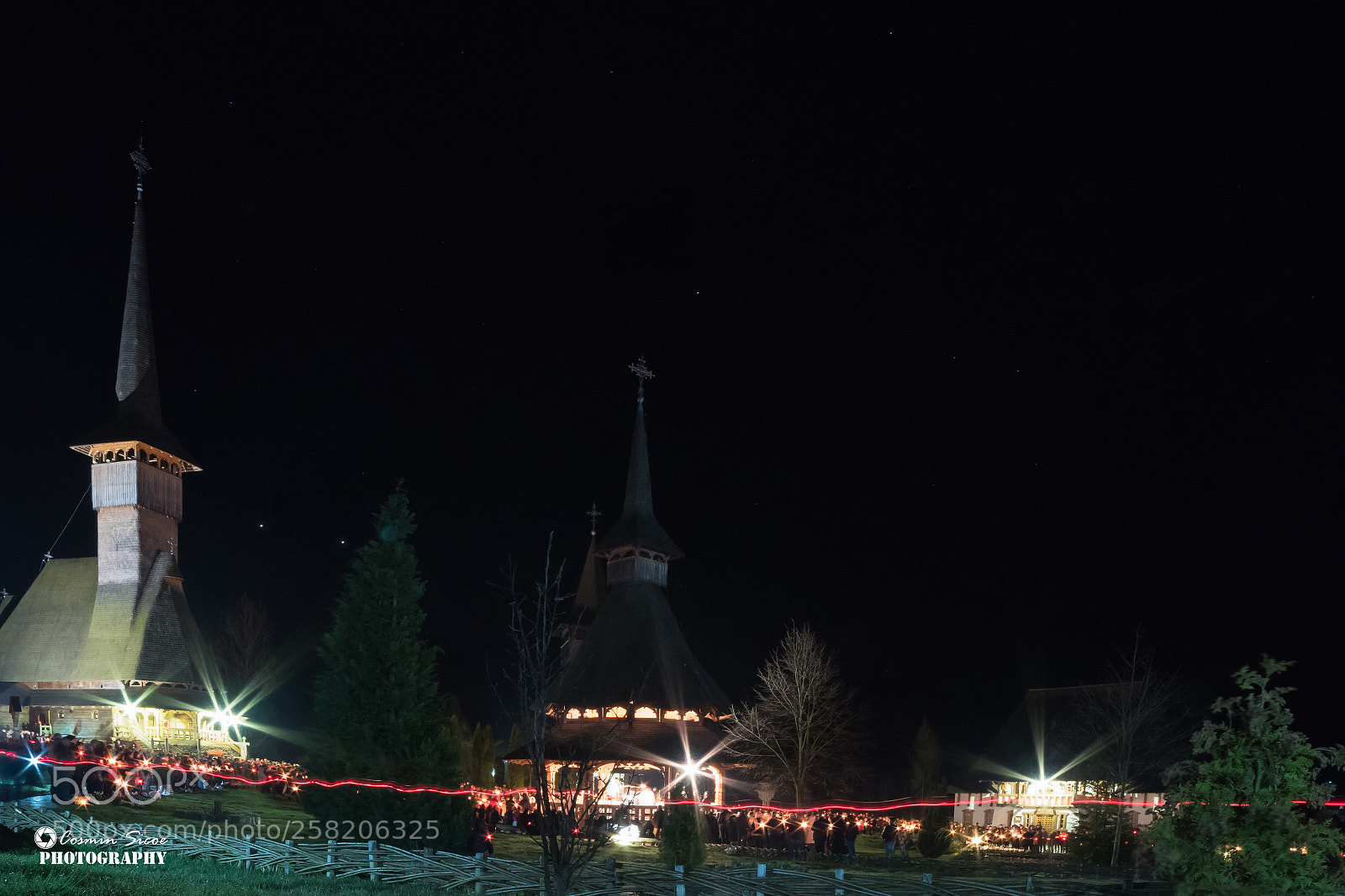Nikon D5600 sample photo. Barsana monastery at night photography