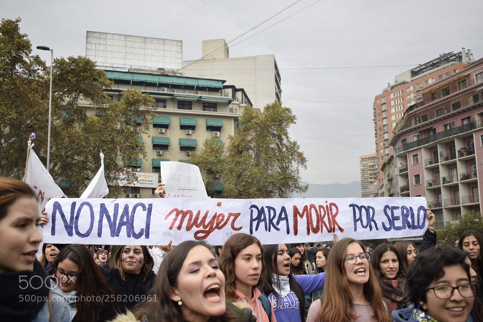 Nikon D3300 sample photo. Marcha feminista en santiago photography