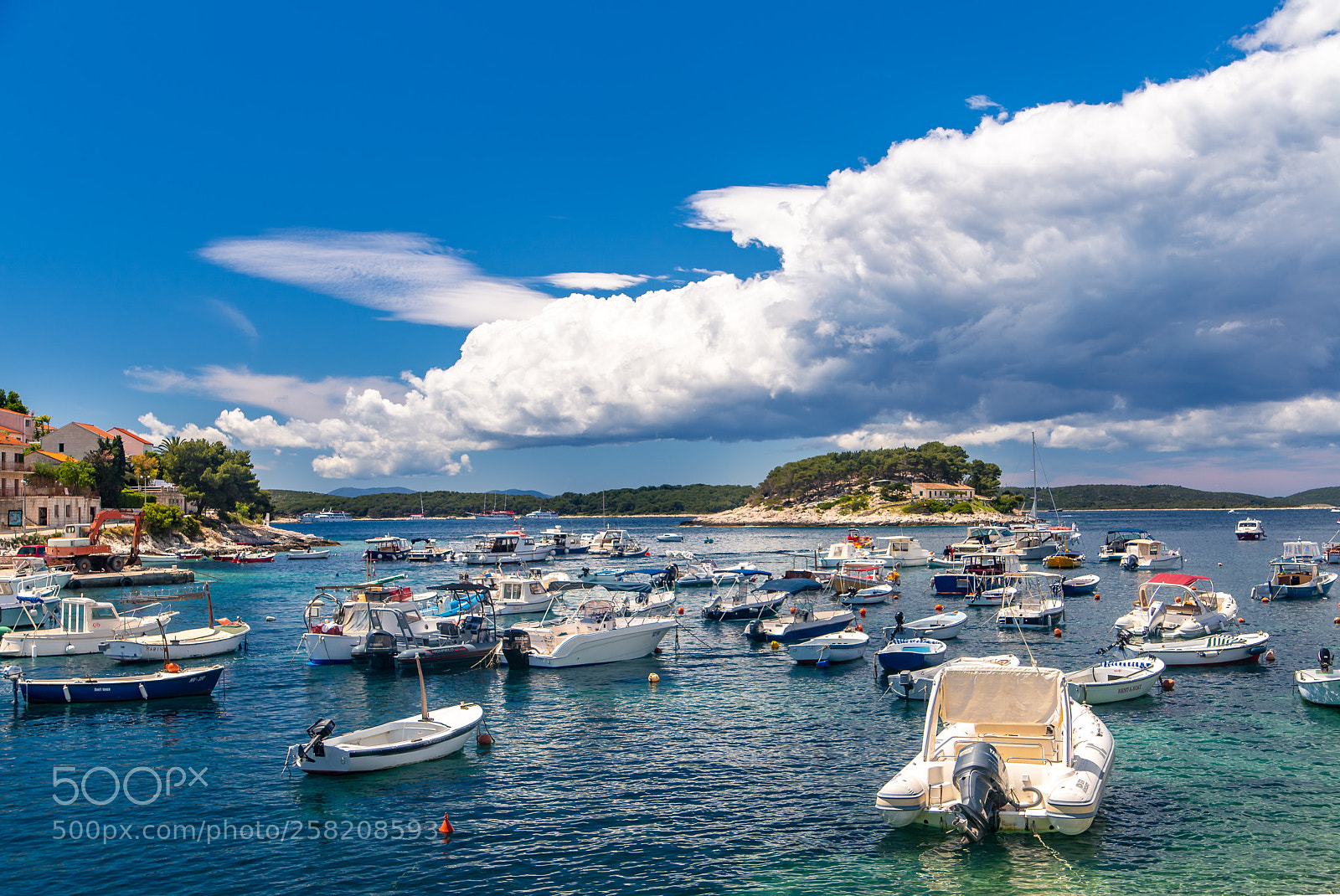 Canon EOS 6D sample photo. Boats in hvar town photography