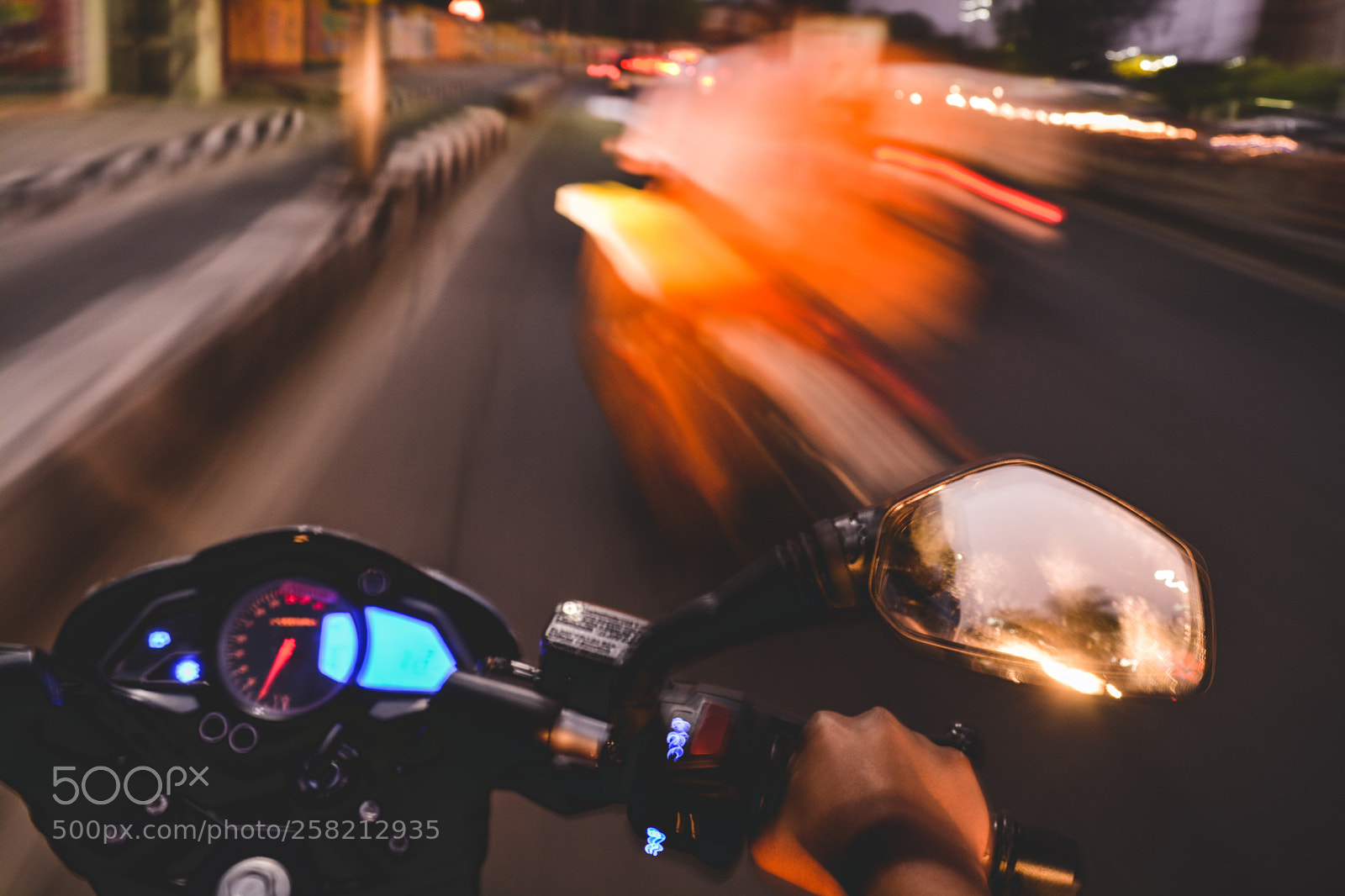 Nikon D5200 sample photo. Riding the motorcycle long photography
