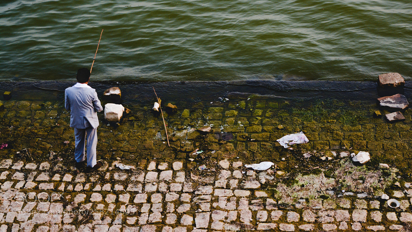 Nikon D5200 sample photo. Fishermen at waterfront depicting photography