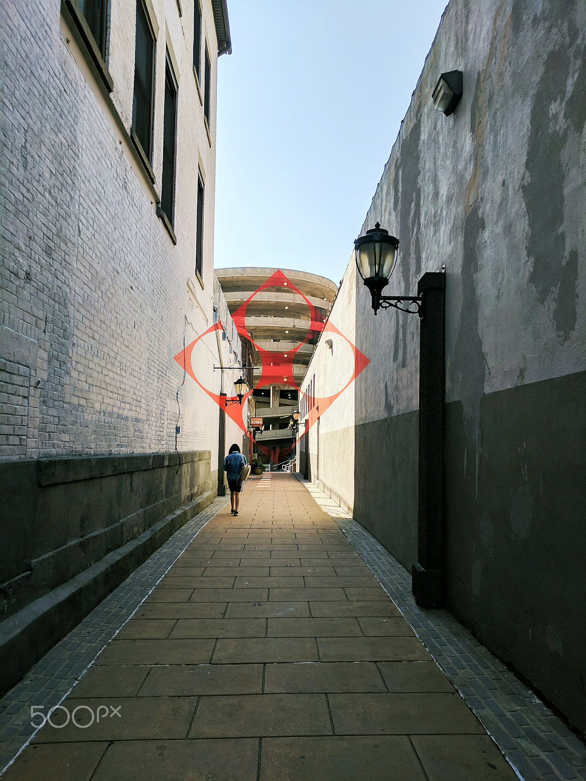 Google Pixel XL sample photo. Red illusion photography