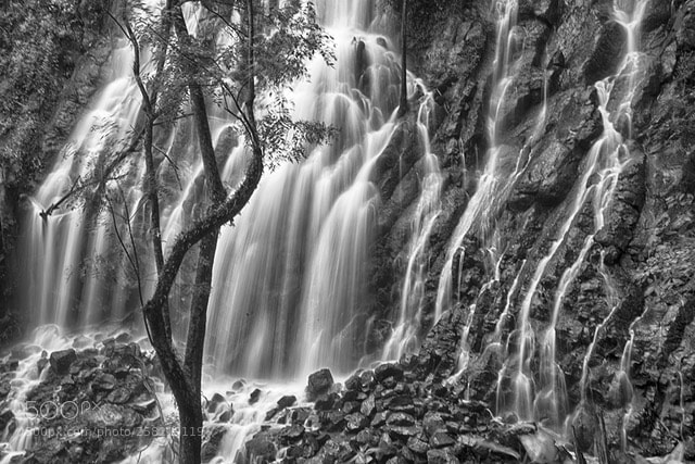 Sony a7 sample photo. Waterfall valle de bravo photography