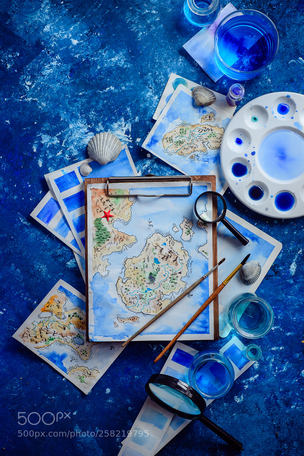 Nikon D800 sample photo. Handpainted fantasy map on photography