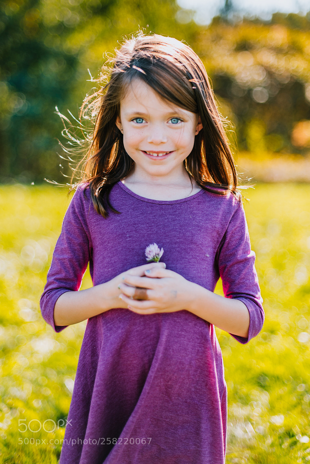 Nikon D750 sample photo. Little girl in purple photography
