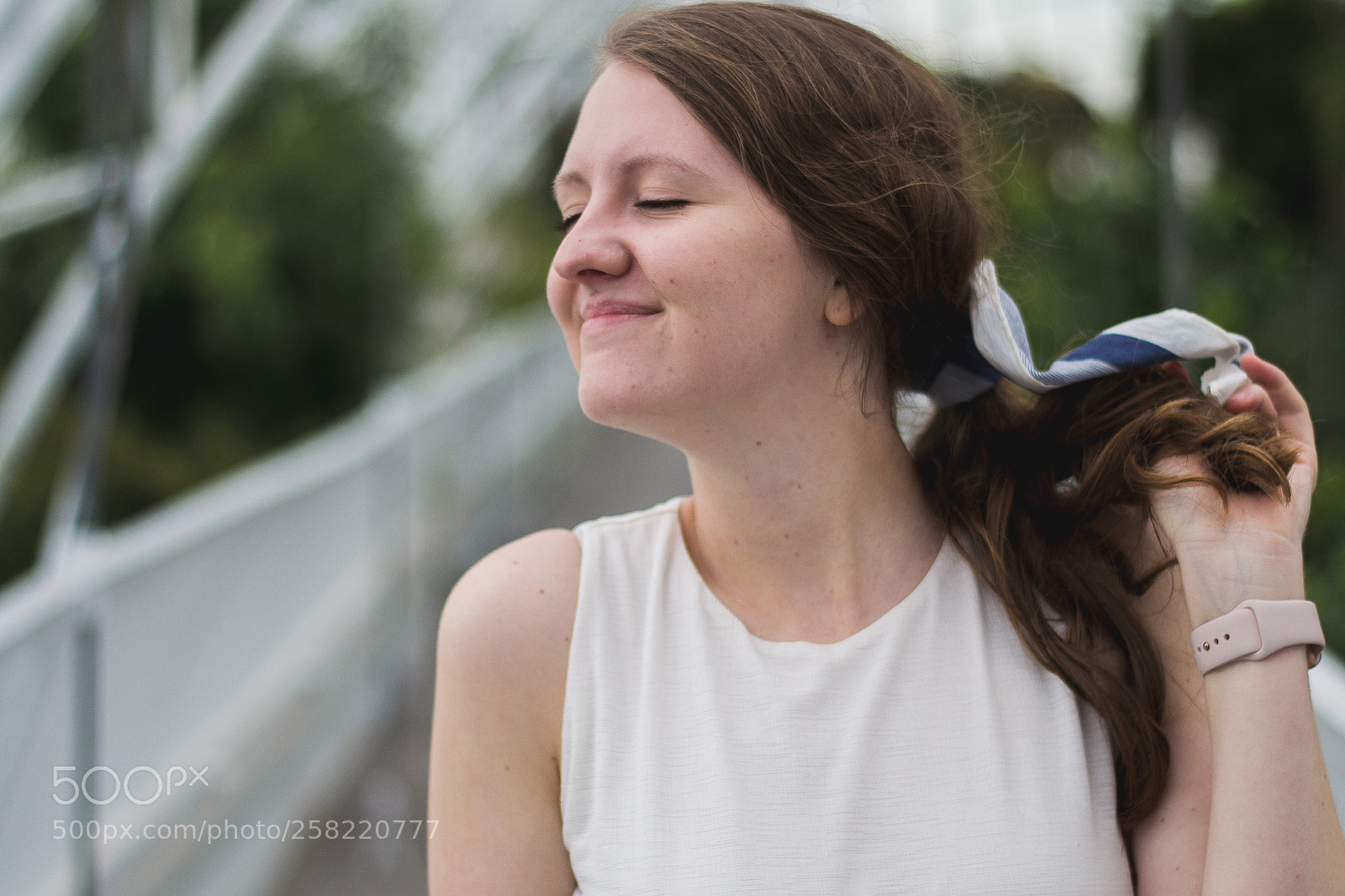 Nikon D3100 sample photo. Soft but real smile.  photography