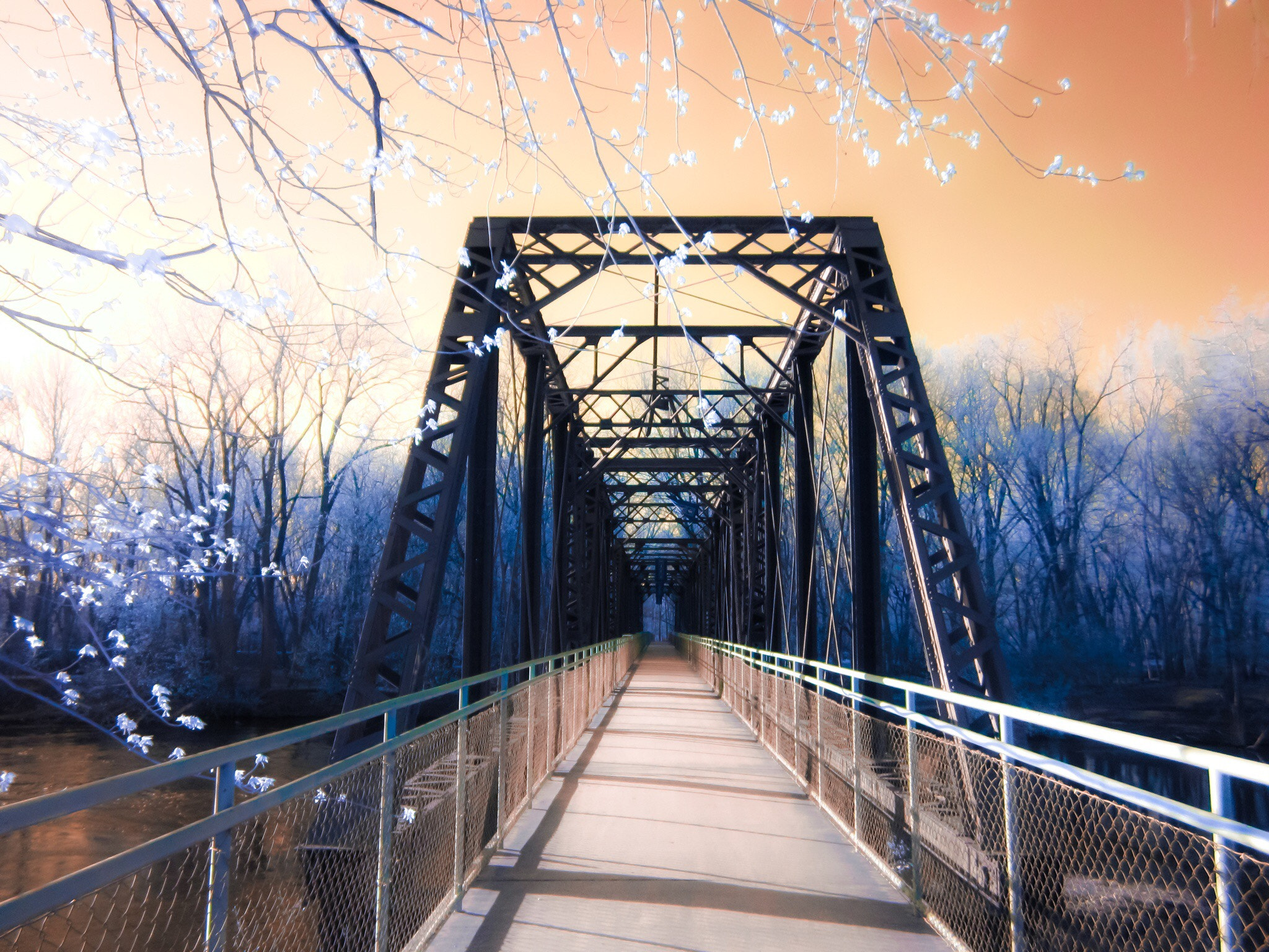 Canon PowerShot SD1300 IS (IXUS 105 / IXY 200F) sample photo. Old railroad bridge photography