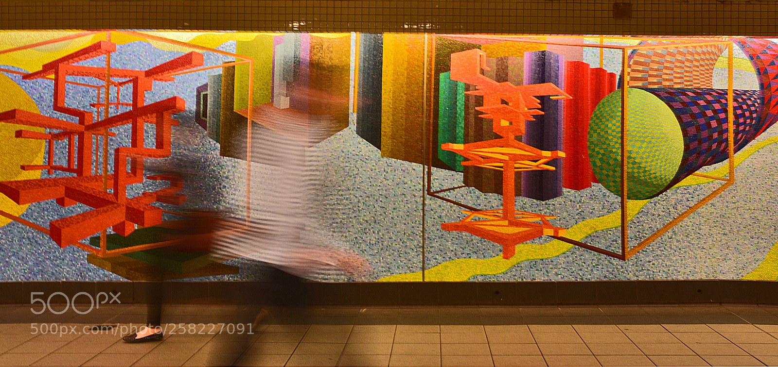 Nikon D3400 sample photo. Mosaic wall tiles photography