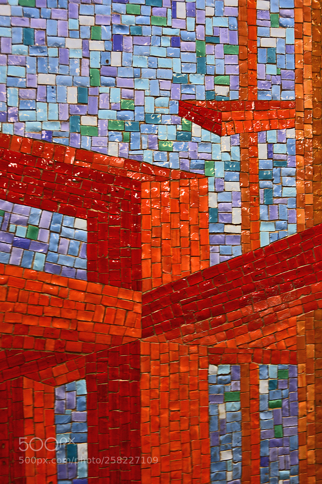 Nikon D3400 sample photo. Mosaic wall tiles photography
