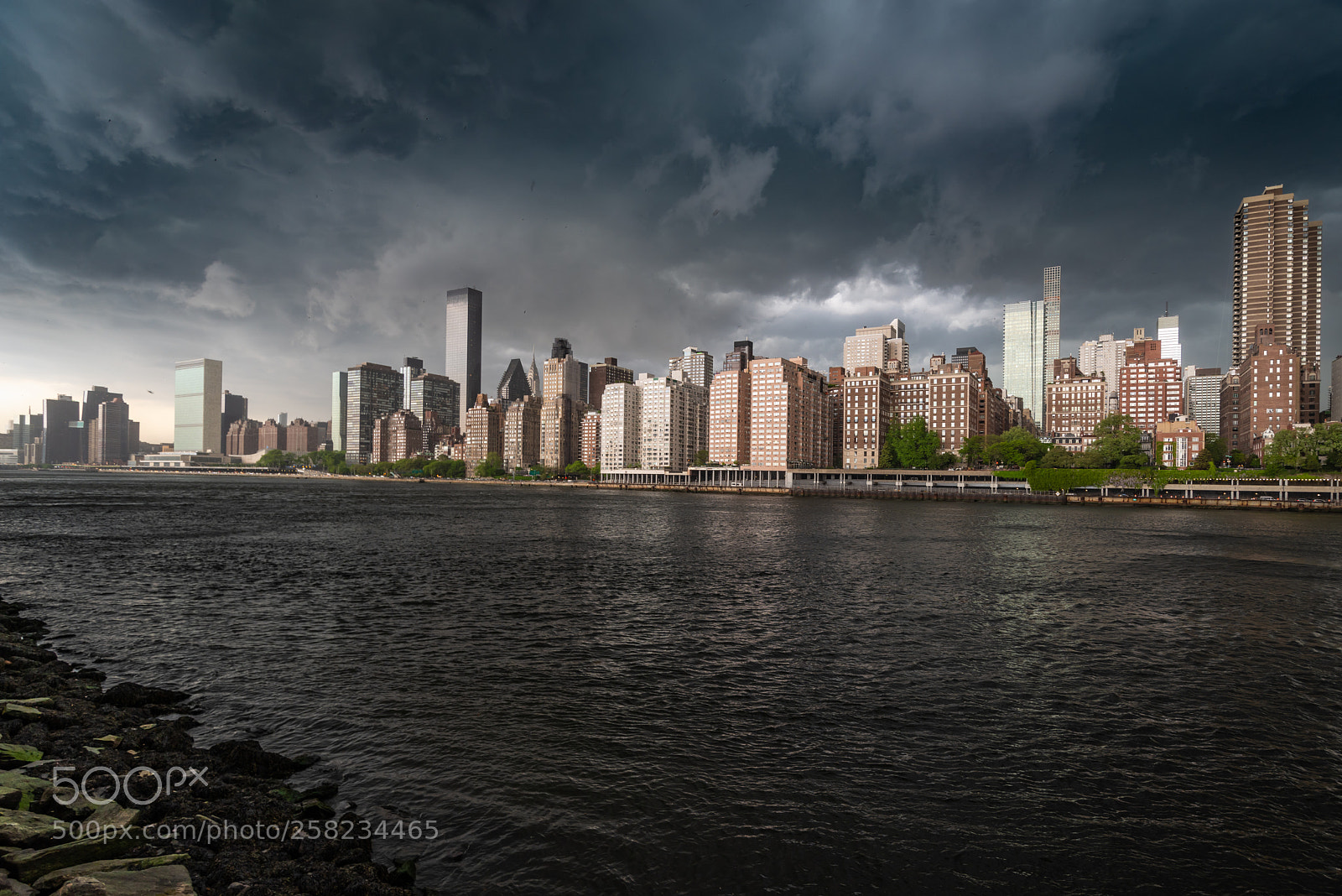 Pentax K-1 sample photo. Nyc skyline stormfront photography