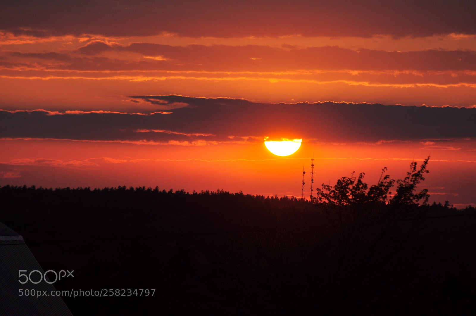 Nikon D5000 sample photo. Sky fire photography