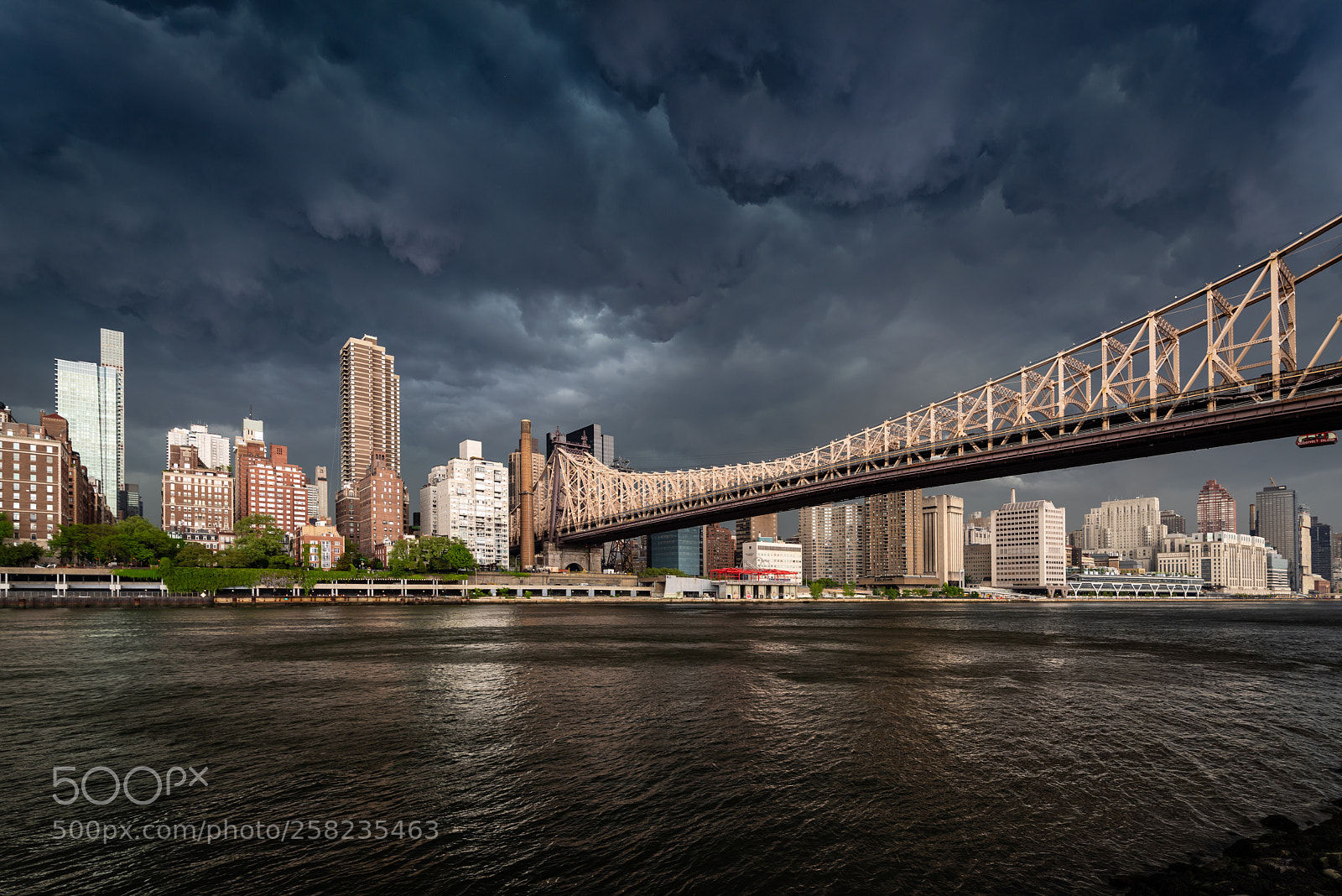 Pentax K-1 sample photo. Nyc skyline spring stormfront photography