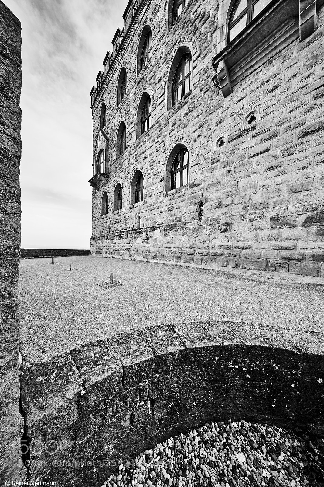 Sony a7R II sample photo. Hambacher schloß b&w photography
