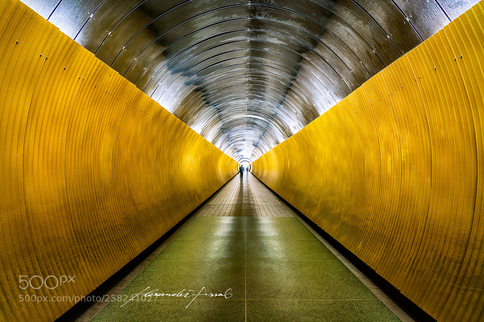 Sony a7R II sample photo. The yellow tunnel! photography