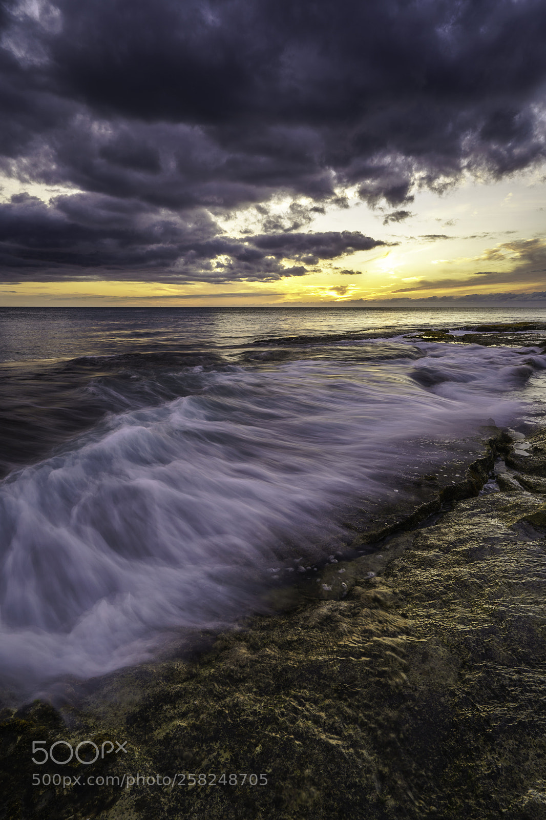 Sony a7 III sample photo. Silky sunset photography