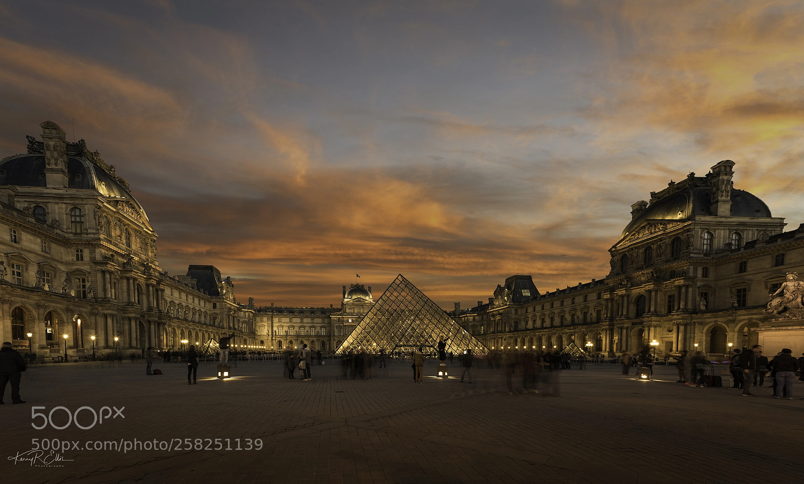 Nikon D810 sample photo. Sunset at the louvre photography