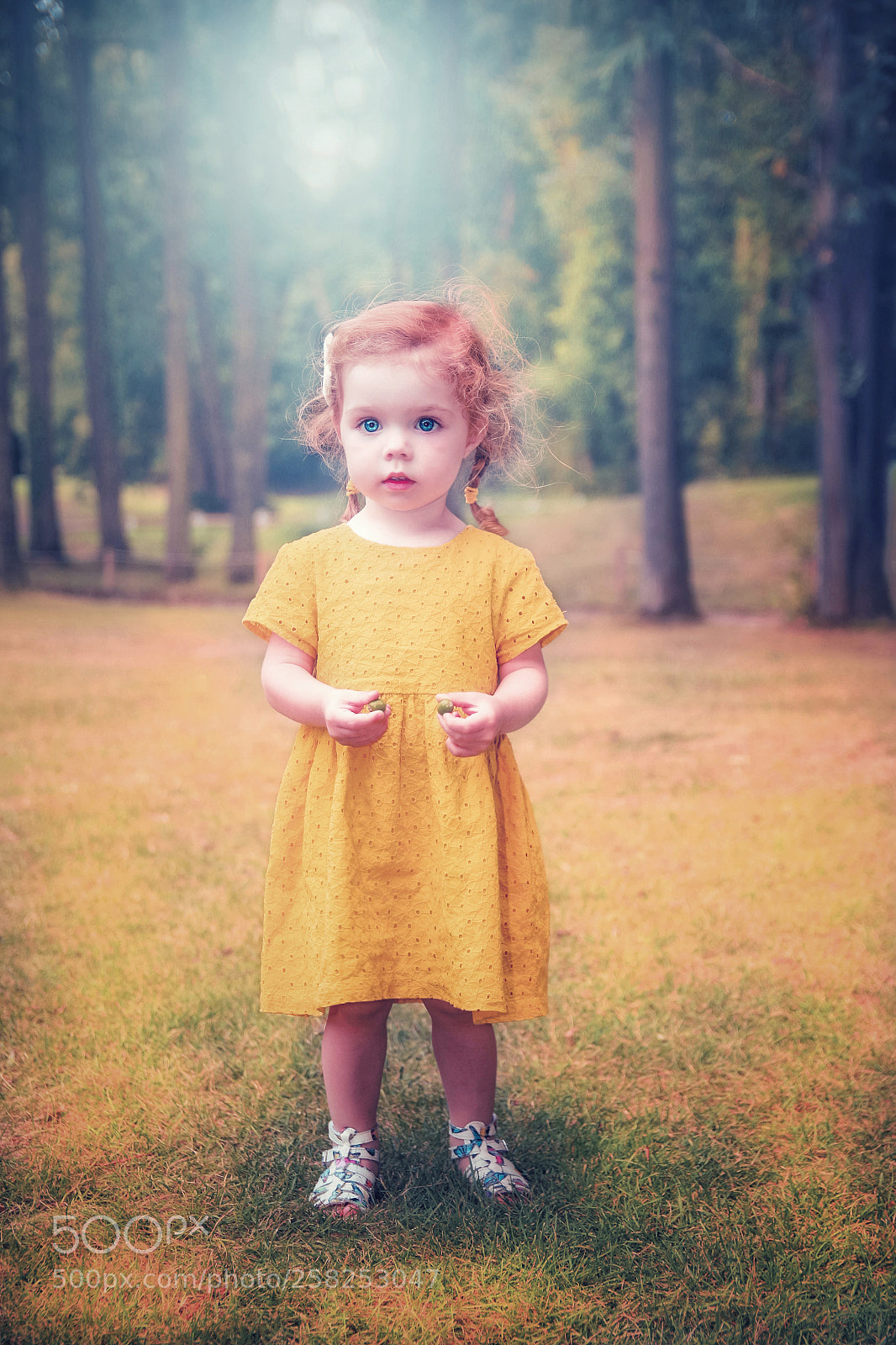 Canon EOS 70D sample photo. The yellow little girl. photography