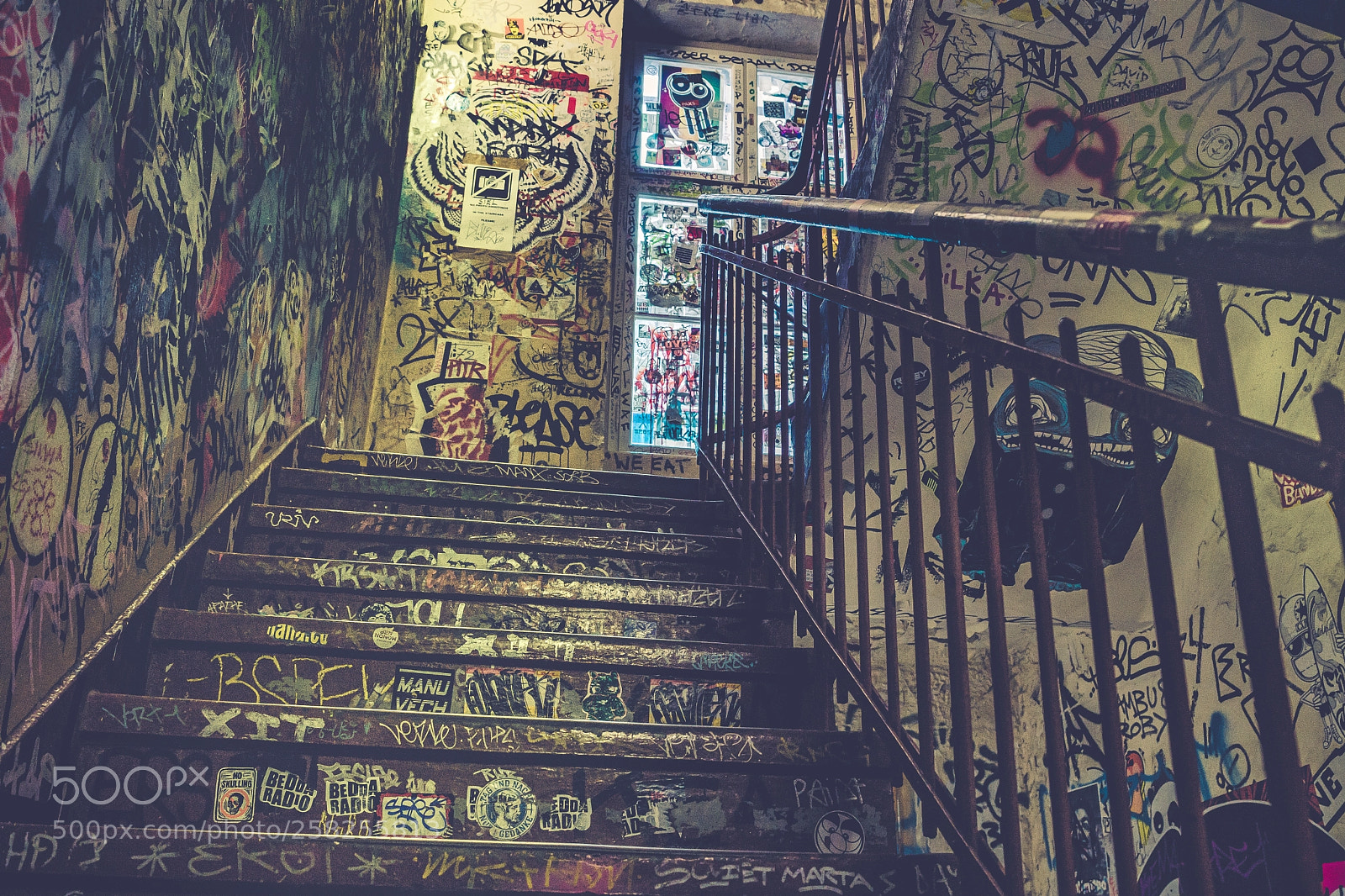 Sony SLT-A77 sample photo. Written in the stairs photography