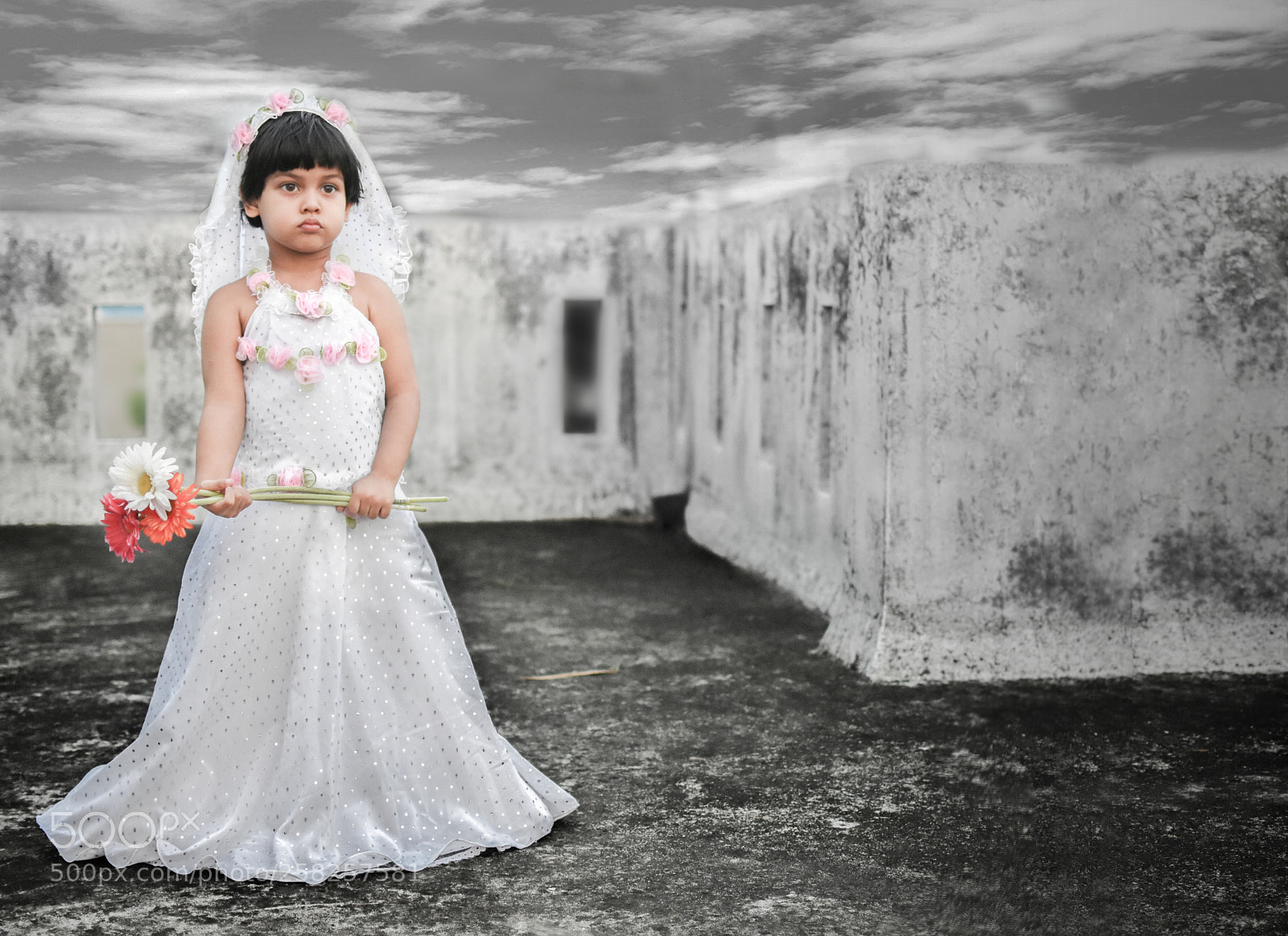Nikon D7200 sample photo. Kid in wedding dress... photography