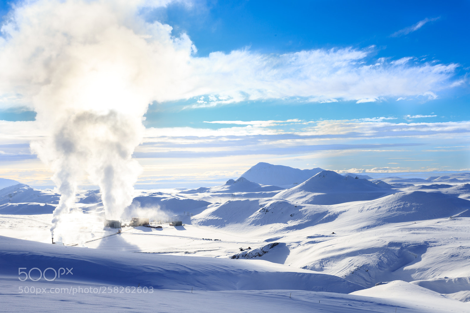 Canon EOS 5D Mark II sample photo. Iceland in winter geothermal photography