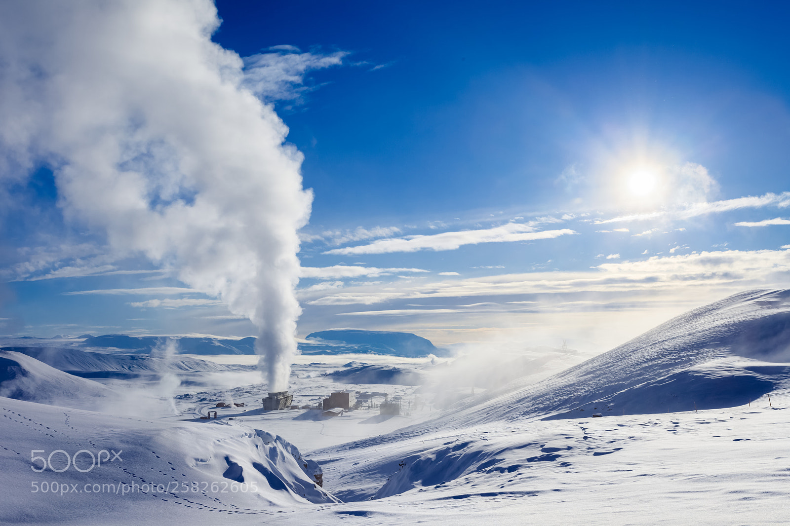 Canon EOS 5D Mark II sample photo. Iceland in winter geothermal photography