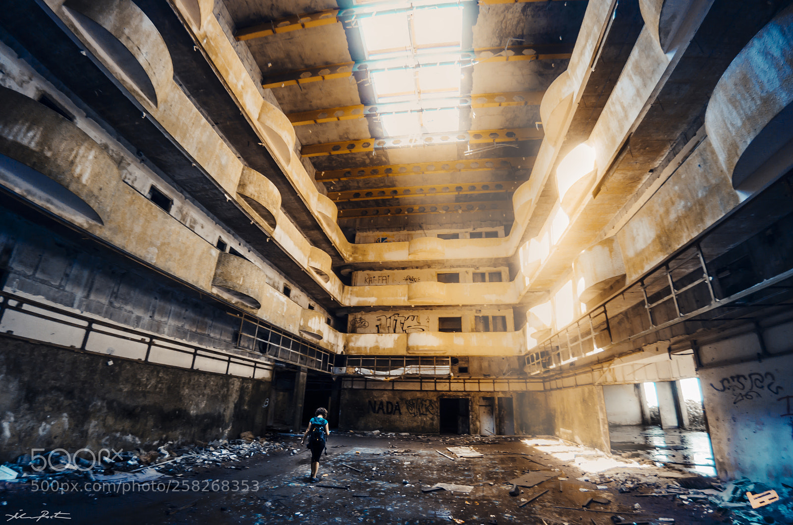GoPro Hero5 Black sample photo. Abandoned hotel photography