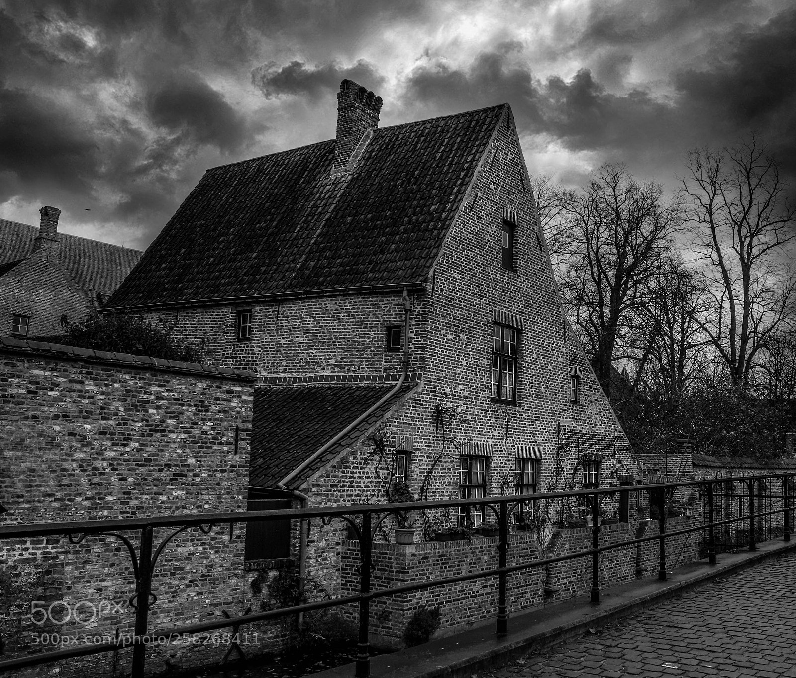 Canon EOS 550D (EOS Rebel T2i / EOS Kiss X4) sample photo. Old house b&w photography