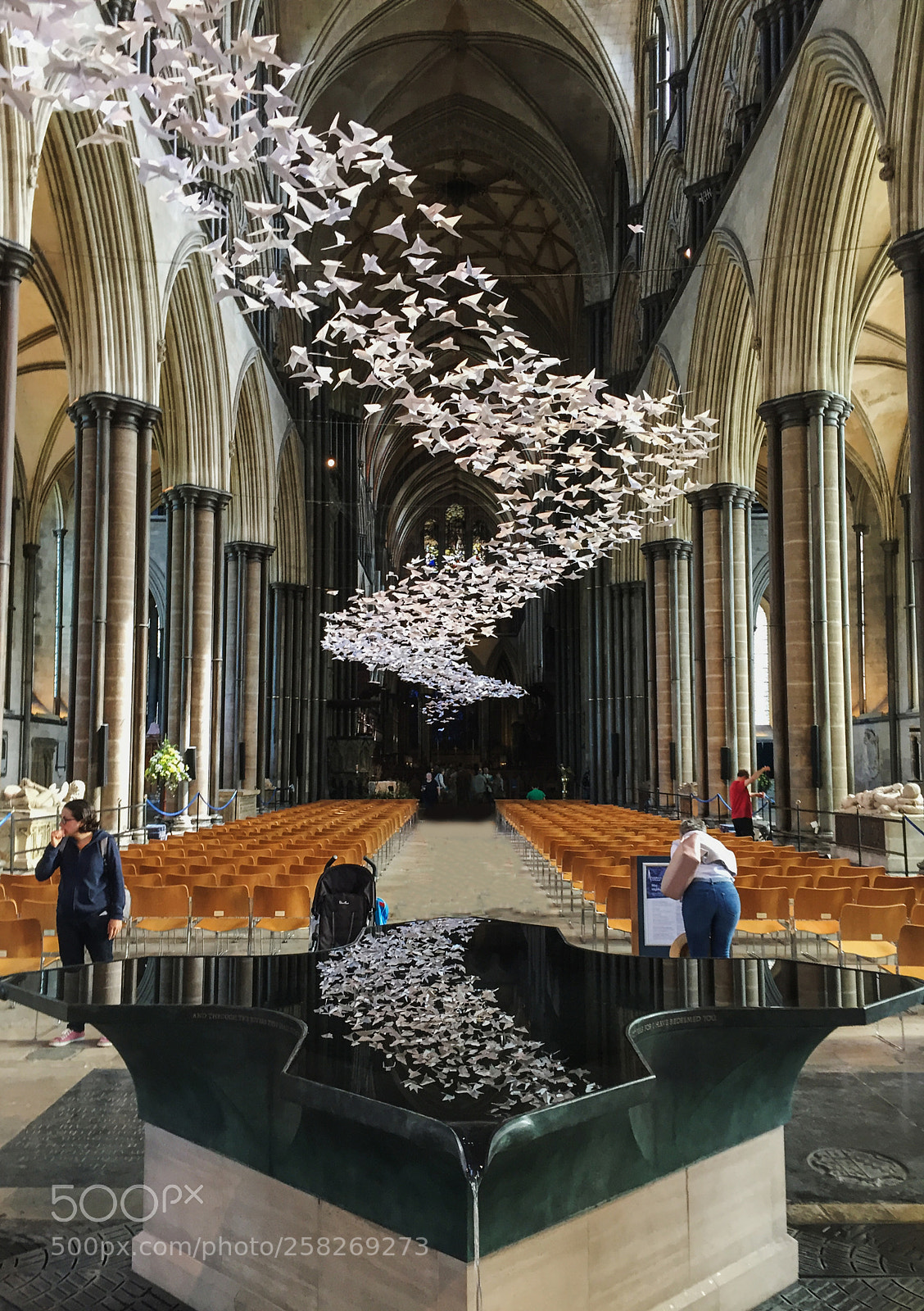 Apple iPhone 6 sample photo. Salisbury cathedral doves in photography
