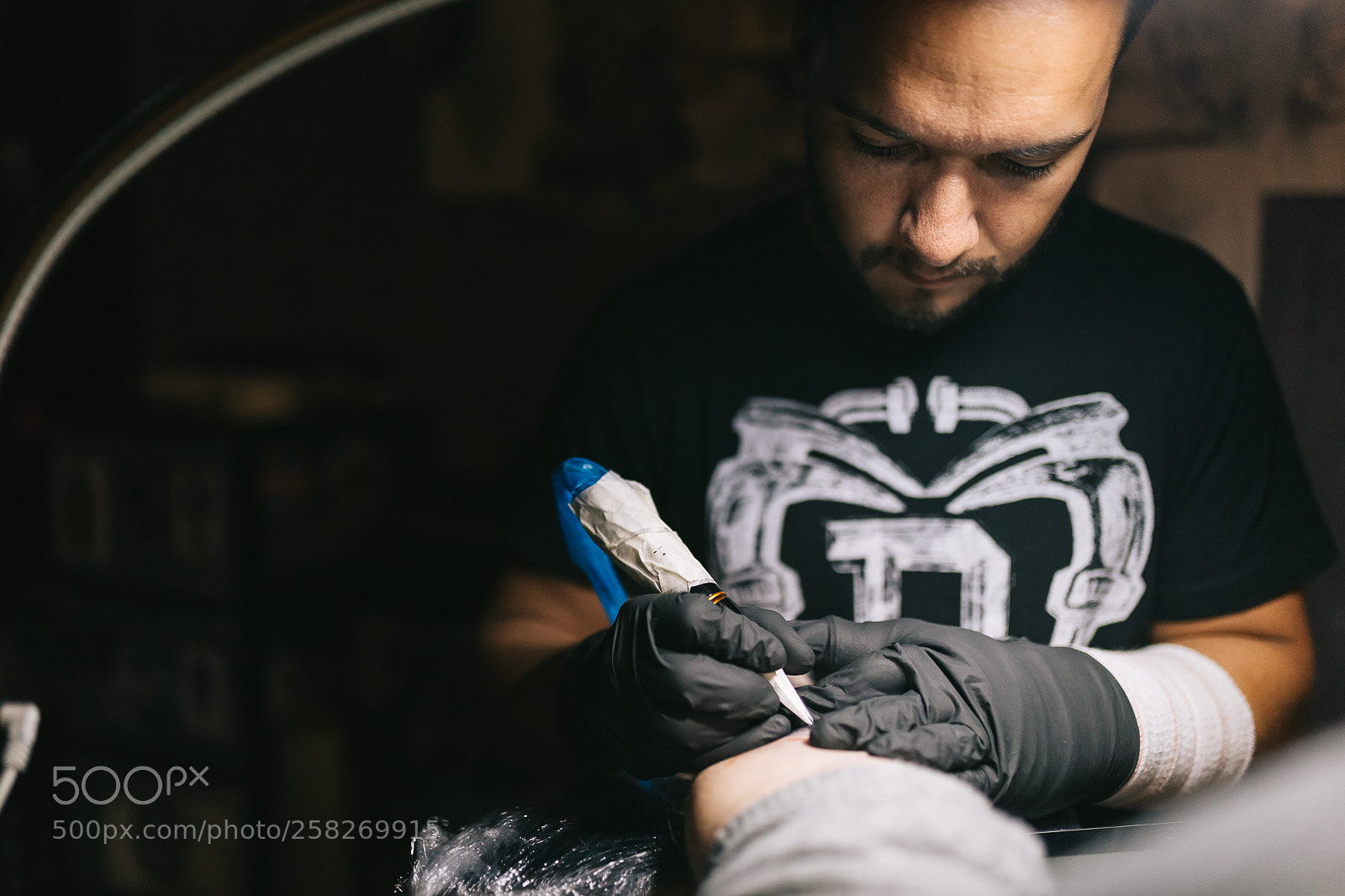 Canon EOS 6D sample photo. Tatoo session photography